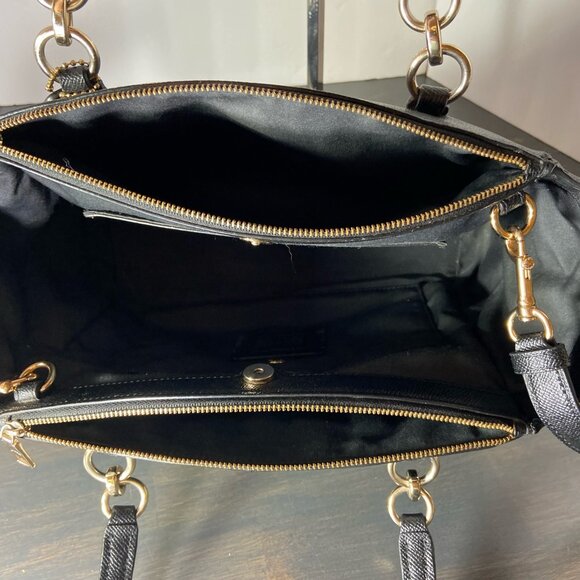 Coach Black Pebbled Leather Mini Kelsey Satchel – Crossbody + Shoulder Bag - Picture 9 of 11